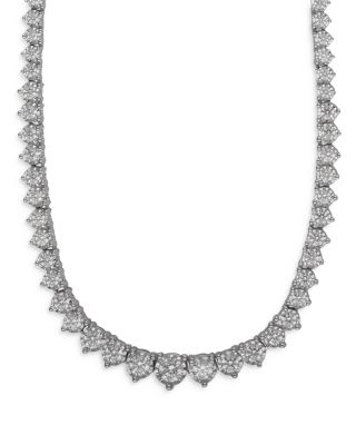 Bloomingdale's Fine Collection - Round Diamond Necklace in 14K White Gold, 3.0 tcw