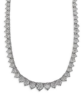 Bloomingdale's - Round Diamond Necklace in 14K White Gold, 3.0 ct. t.w. -100% Exclusive