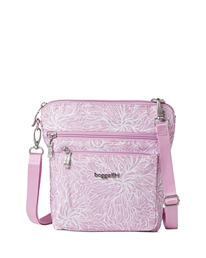 Baggallini Modern Pocket Crossbody Bag In Pink Bloss