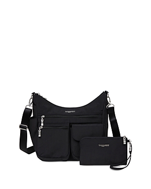 Shop Baggallini Modern Everywhere Hobo Bag In Black