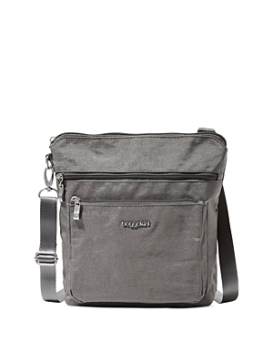 Baggallini Modern Large Pocket Crossbody Bag In Sterling Silver