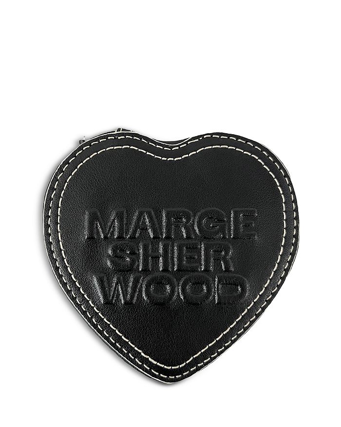 Marge Sherwood Heart Zip Pouch - Black