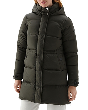 Woolrich Down-filled Alsea Parka In Dark Green