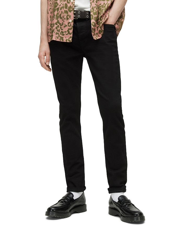ALLSAINTS Skinny Cigarette Jeans in Jet Black Bloomingdale's