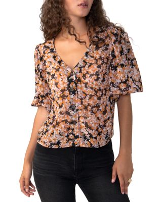 Sanctuary - Floral Print Puff Sleeve Top