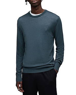 Allsaints Mode Slim Fit Wool Sweater In Shadow Blue