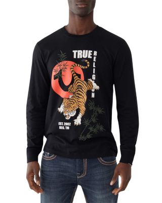 True Religion True Tiger Long Sleeve Crewneck Tee