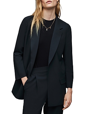 Allsaints Aleida Tri Blazer In Jungle Green