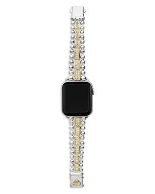 Sterling Silver & 18K Gold Diamond Apple™ Smartwatch Bracelet, 38-45mm