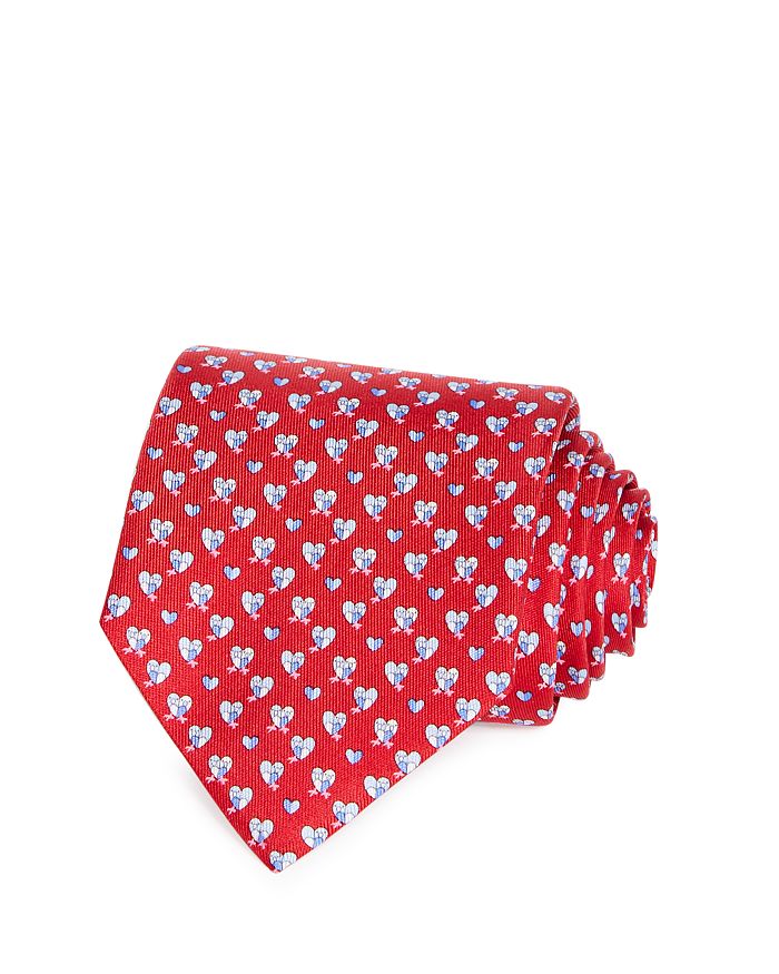 Ferragamo - Lovebird Print Silk Classic Tie