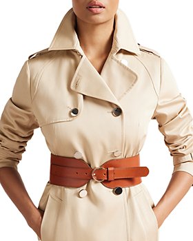 Women's Wide Leather Fashion Belt