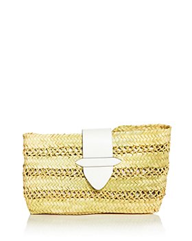 POOLSIDE - Cannes Straw Clutch