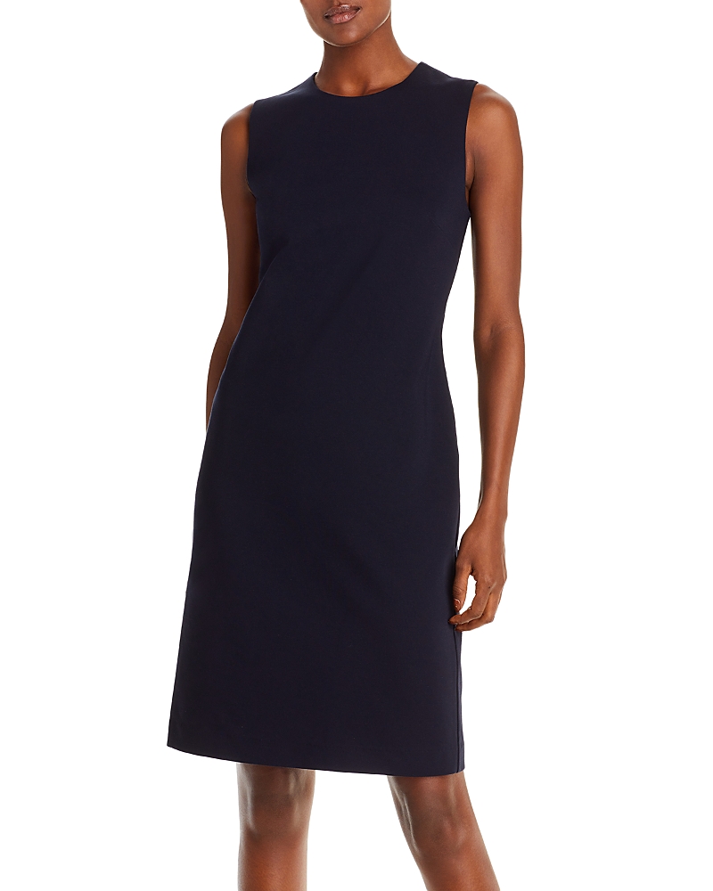 Kobi Halperin Meridian Twill Sheath Dress In Navy