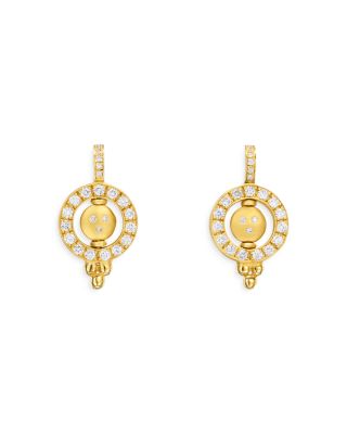 Temple St. Clair - 18K Yellow Gold Diamond Orbit Drop Earrings