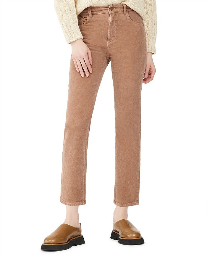 DL1961 Patti High Rise Straight Leg Corduroy Jeans in Teddy Taupe ...