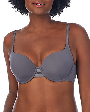 Le Mystere Second Skin Back Smoother T-shirt Bra In Steel Grey