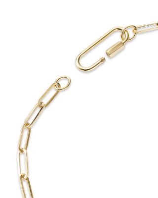 Paperclip Link Chain Necklace in 14K Yellow Gold, 18" - Exclusive