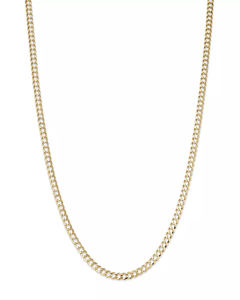 Bloomingdale's Fine Collection Men's Curb Link Chain Necklace in 14K Yellow Gold, 22