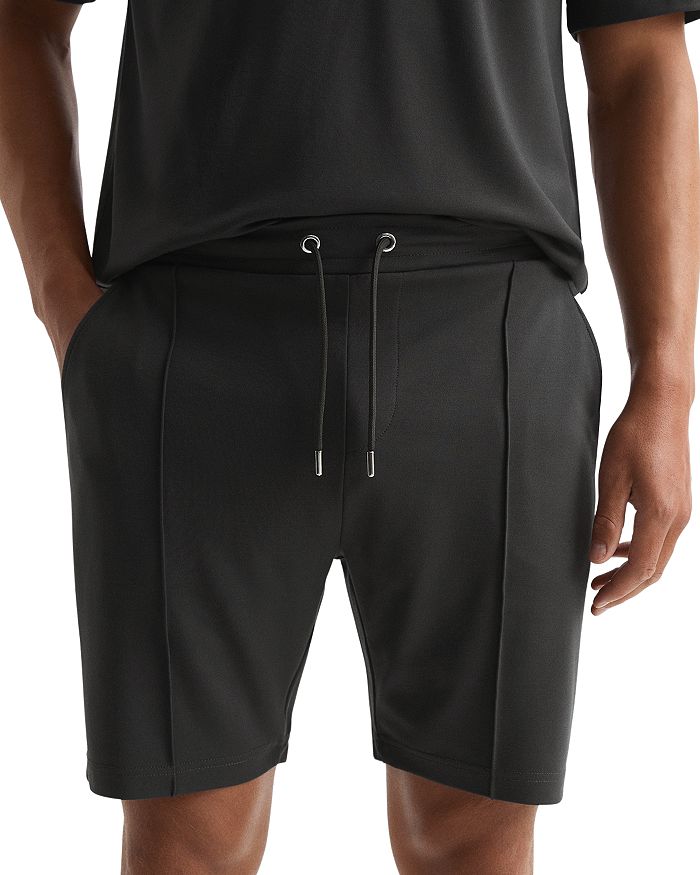 REISS Cullen Drawstring Pintucked Interlock Shorts | Bloomingdale's