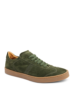 Bruno Magli Men's Bono Leather Low-top Sneakers In Pine Suede