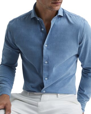 REISS - Draper Washed Chambray Shirt