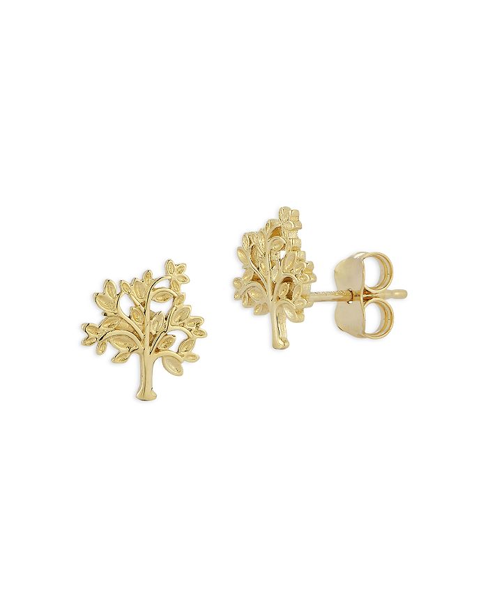 Bloomingdale's - Tree Stud Earrings in 14K Yellow Gold - 100% Exclusive