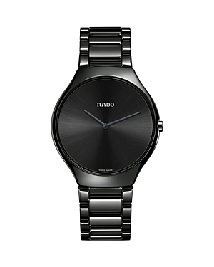 Rado True Thinline Le Corbusier Watch, 39mm In Black