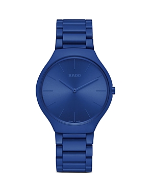 Shop Rado True Thinline Le Corbusier Watch, 39mm In Blue