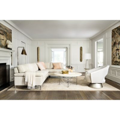 Corsica 2-Piece Leather Sectional