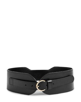 black leather ladies belt