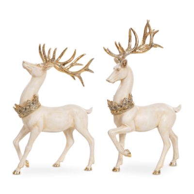 Reindeer with Crown, Set of 2