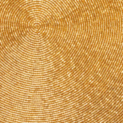 All Over Bugle Beaded Round Placemat - Exclusive