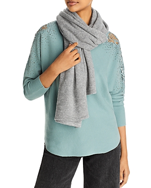 C By Bloomingdale's Cashmere Solid Travel Wrap Scarf - 100% Exclusive In Gray