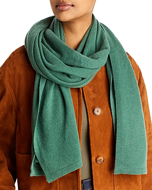 C By Bloomingdale's Cashmere Solid Travel Wrap Scarf - 100% Exclusive In Green
