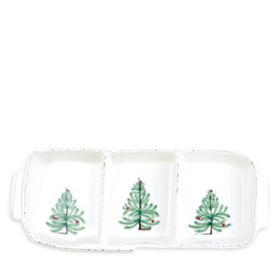 Vietri Melamine Lastra Holiday Three Part Server