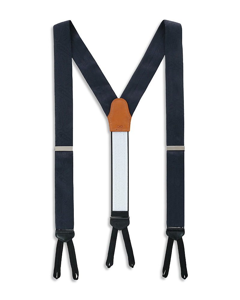 Trafalgar Banbury Black Paisley Formal Suspenders