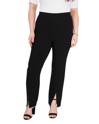 1.STATE Plus - Slit Hem Straight Pants