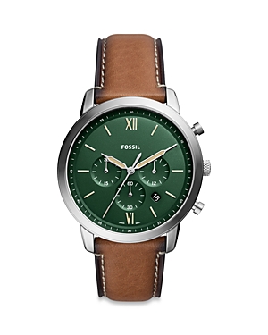 Shop Fossil Neutra Chronograph, 44mm In Green/brown