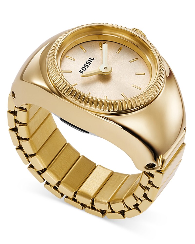 Fossil Ring Watch, 15mm In Gold