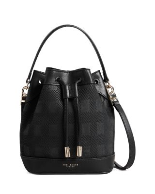 Ted Baker Chekel Suede Check Bucket Bag Bloomingdale's