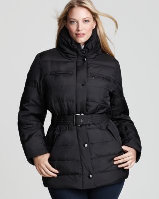 plus size belted coat