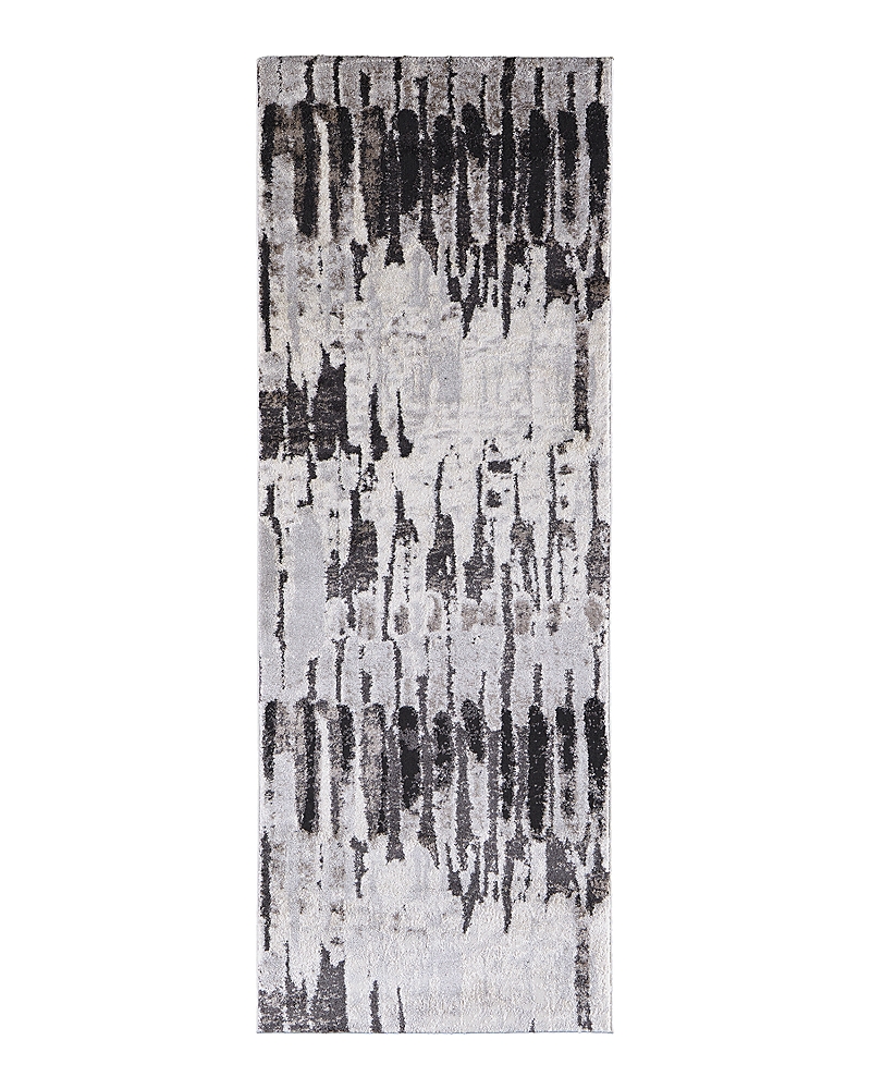 Feizy Vancouver 39fif Runner Area Rug, 2'10 X 7'10 In Gray Charcoal