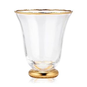 Shop Aerin Sophia Clear Tumbler, Set Of 4 In Clear/gold
