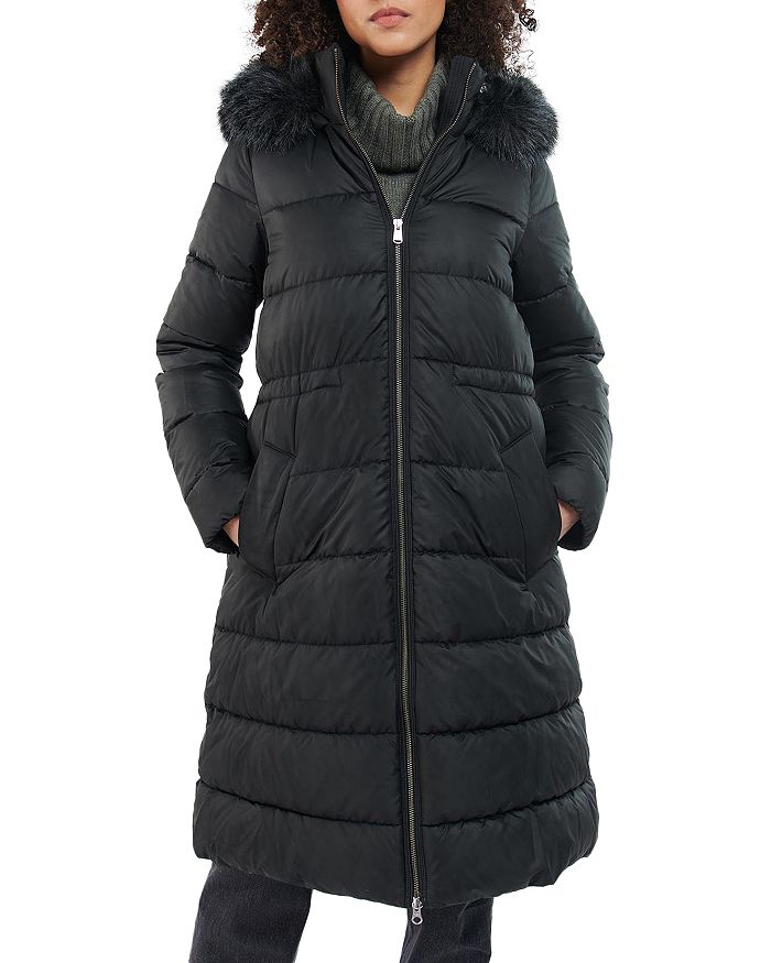 Barbour Francesca Faux Fur Trim Hooded Quilted Jacket | Bloomingdale's
