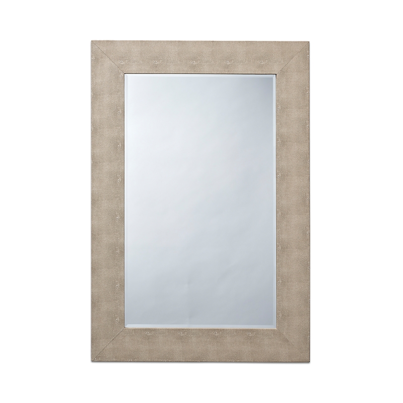 Bloomingdale's Structure Rectangle Mirror In Ivory