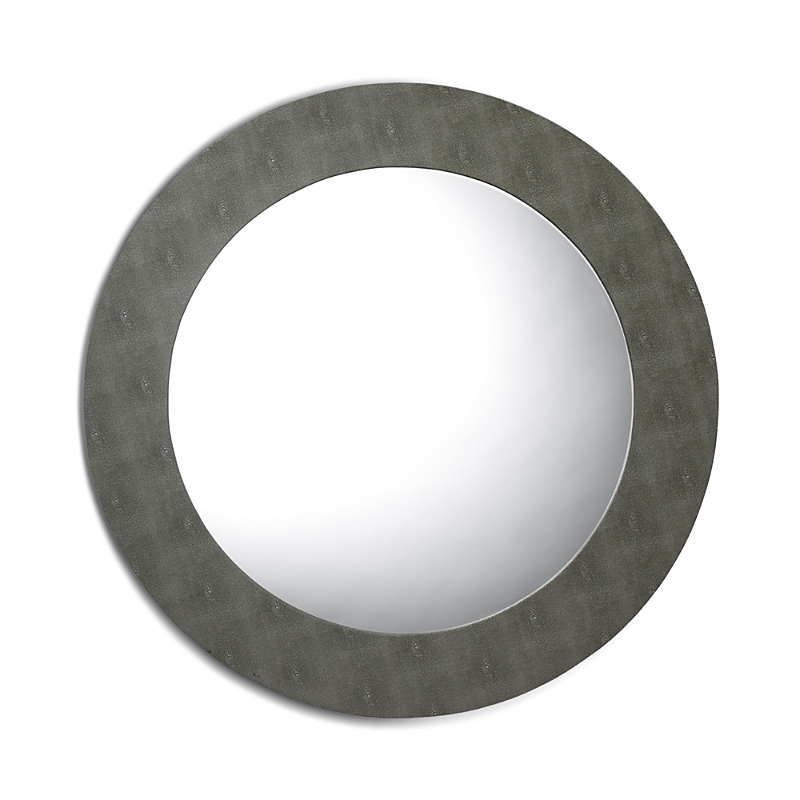 Bloomingdale's Chester Round Mirror In Gray