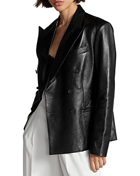 Ralph Lauren - Leather Double Breasted Blazer
