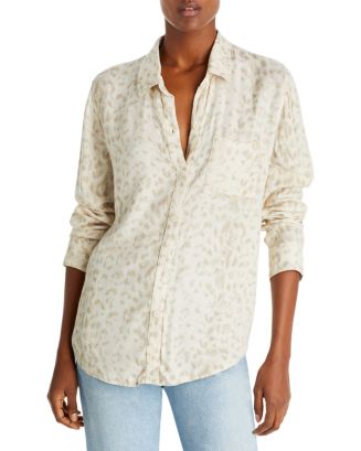 Rails Alister Button Down Eyelet Embroidered Shirt - Blue Jay