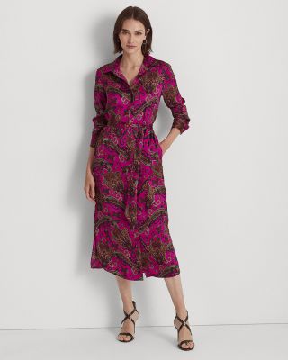 Ralph Lauren Paisley Shirt Dress | Bloomingdale's