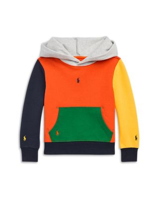 Ralph Lauren - Boys' Color Blocked Double Knit Hoodie - Little Kid